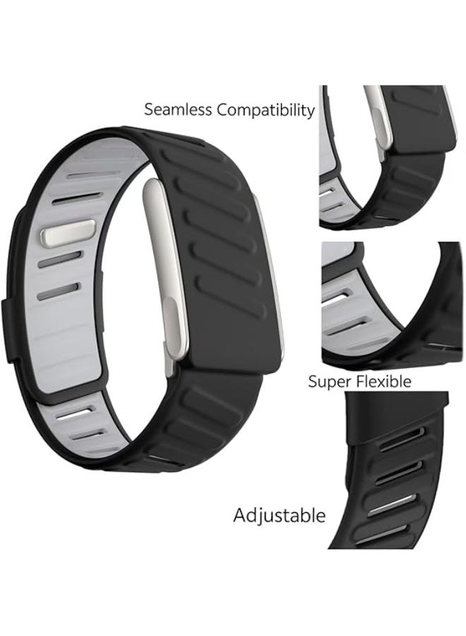 M.A&F's WHOOP 5.0 Band, Comfort Durable Silicone Wristband, Soft Silicone Sports Loop Strap for Men & Women, with U Shapped Connector (Black) - Image 5